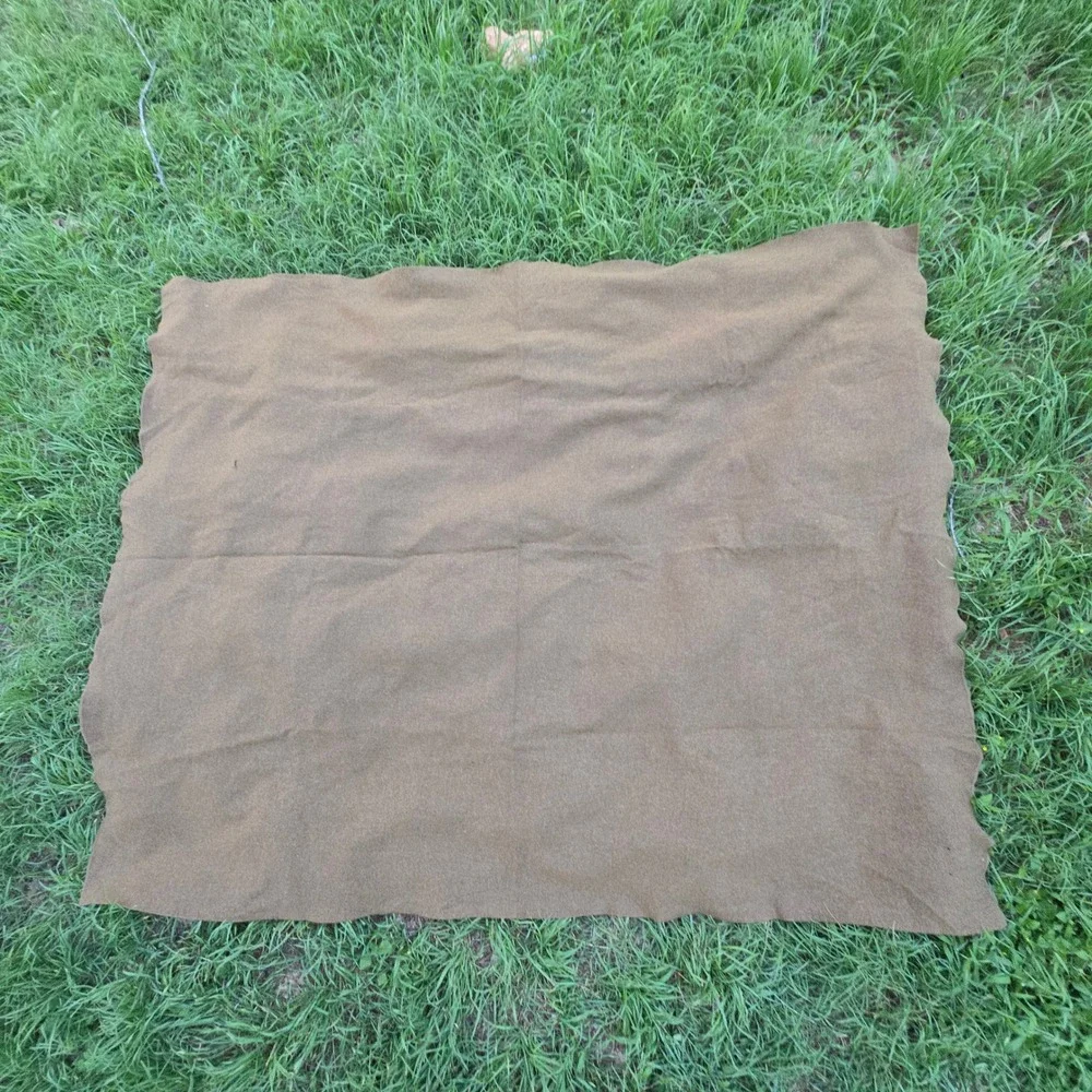 VTG US Military M-1951 Wool Blanket Single Twin Olive Drab Vietnam Era 62x78 USA